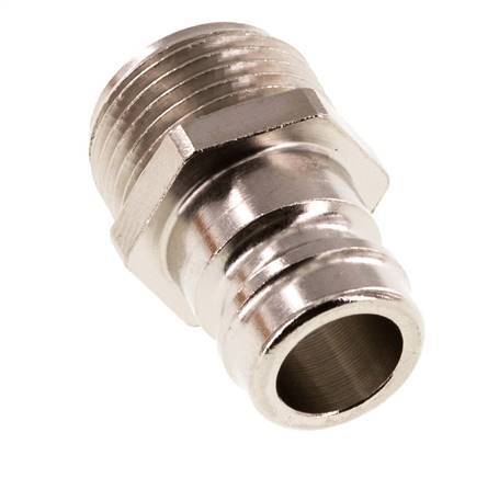 Messing DN 9 Form-Kupplungsstecker G 3/8 Zoll Außengewinde [5 Stück]