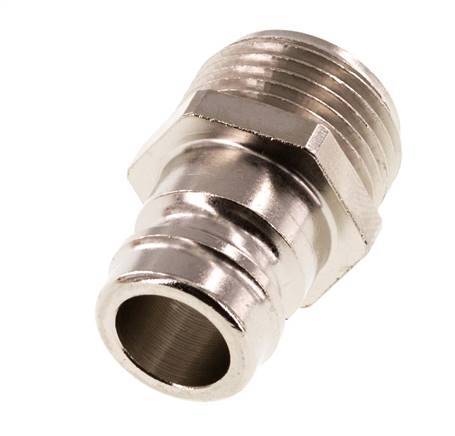 Messing DN 9 Form-Kupplungsstecker G 3/8 Zoll Außengewinde [5 Stück]