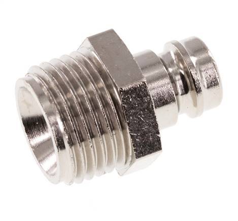 Messing DN 9 Form-Kupplungsstecker G 1/2 Zoll Außengewinde [2 Stück]