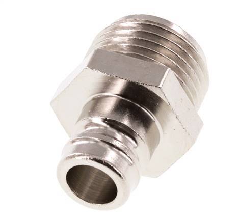 Messing DN 9 Form-Kupplungsstecker G 1/2 Zoll Außengewinde [2 Stück]