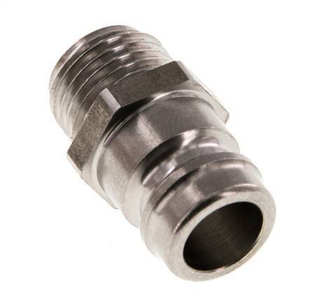 Edelstahl DN 9 Formkupplungsstecker G 1/4 Zoll Außengewinde