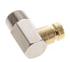 Brass DN 9 Mold Coupling Plug R 3/8 inch Male Threads 90-deg