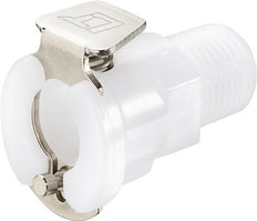 POM DN 3.2 Linktech Coupling Socket R 1/8 inch Male Threads 20 Series