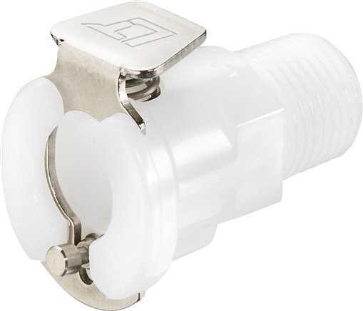 POM DN 3.2 Linktech-Kupplungsmuffe R 1/8 Zoll Außengewinde Serie 20
