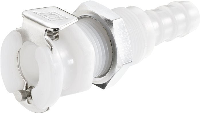 POM DN 3.2 Linktech Coupling Socket 6.4 mm Hose Pillar Bulkhead 20 Series