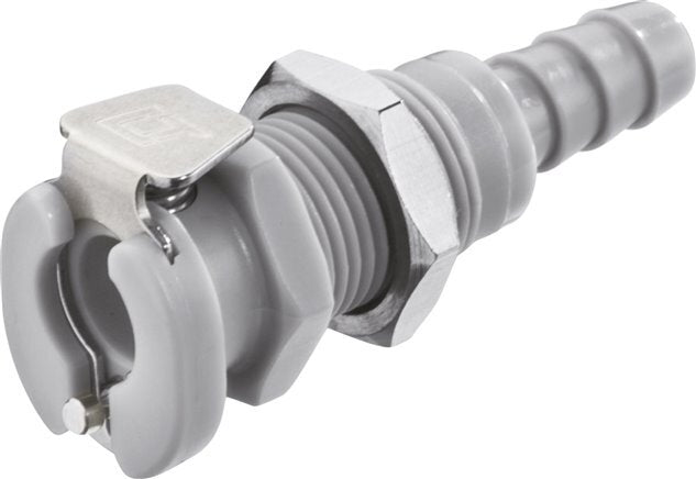 PP DN 3.2 Linktech Coupling Socket 3.2 mm Hose Pillar Bulkhead Grey 20 Series