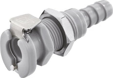 PP DN 3.2 Linktech Kupplungsmuffe 6.4 mm Schlauchsäule Bulkhead Grau 20 Serie