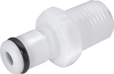 POM DN 3.2 Linktech Coupling Plug 1/8 inch Male NPT Threads 20 Series