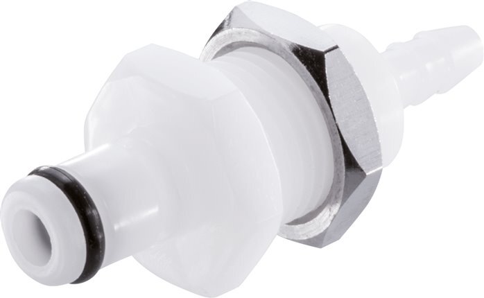 POM DN 3.2 Linktech Kupplungsstecker 3.2 mm Schlauchsäule Bulkhead 20 Serie