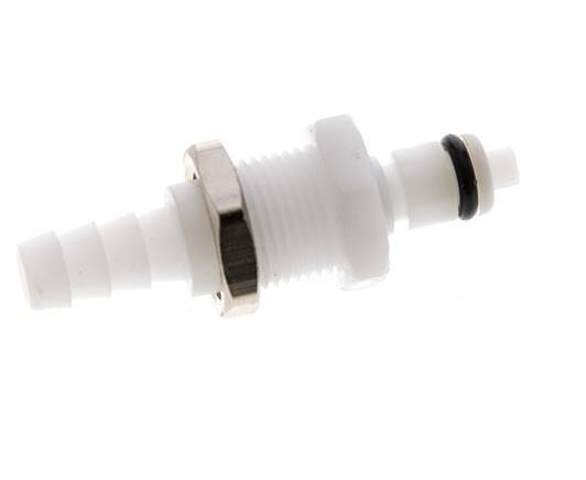 POM DN 3.2 Linktech Kupplungsstecker 6.4 mm Schlauchsäule Bulkhead 20 Serie