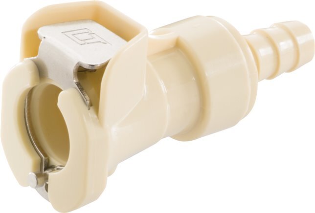 PP DN 6.4 Linktech Kupplungsmuffe 9.5 mm Schlauchsäule Beige 40 Serie