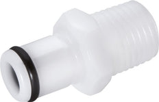 POM DN 6.4 Linktech Coupling Plug R 3/8 inch Male Threads 40 Series