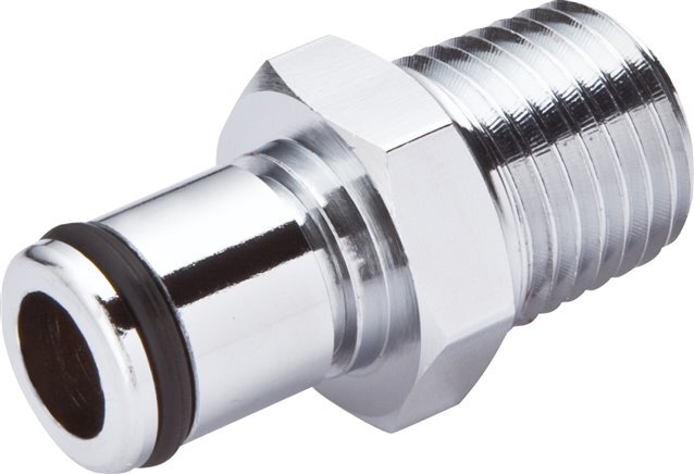 Messing DN 6.4 Linktech Kupplungsstecker 1/4 Zoll NPT-Außengewinde Doppeltes Absperrventil Serie 40