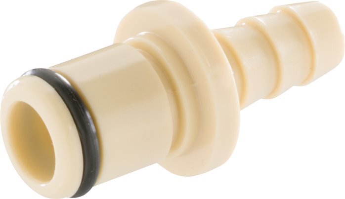 PP DN 6.4 Linktech Kupplungsstecker 6.4 mm Schlauchsäule Beige 40 Serie