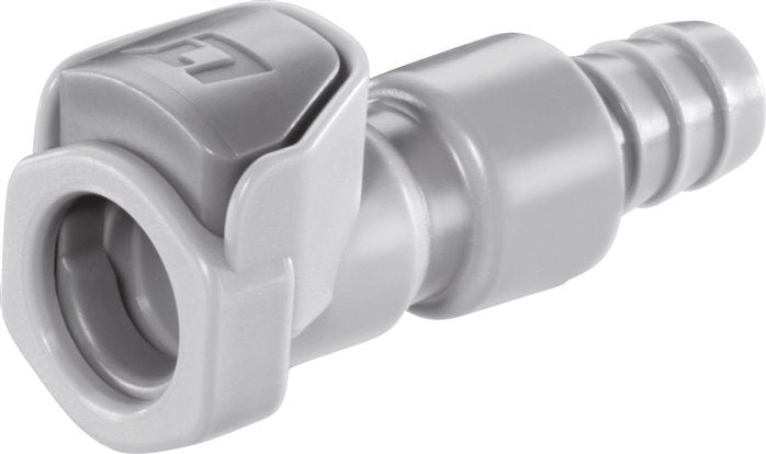 PP DN 6,4 Linktech-Kupplungsmuffe 9,5 mm Schlauchsäule Doppelabsperrung Serie 50