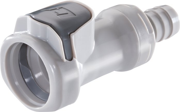 PP DN 9,5 Linktech-Kupplungsmuffe 12,7 mm Schlauchsäule Doppelabsperrung Serie 60