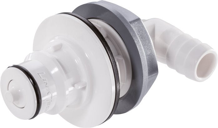 PSU DN 9.5 Linktech Coupling Plug 9.5 mm Hose Pillar Bulkhead 90-deg 60 Series