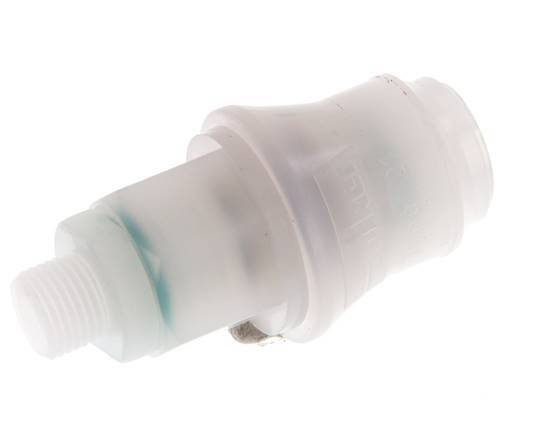 PVDF DN 5 Kupplungsmuffe G 1/8 Zoll Außengewinde