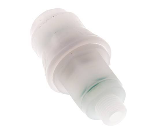 PVDF DN 5 Kupplungsmuffe G 1/8 Zoll Außengewinde