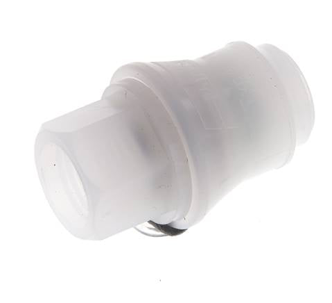 PVDF DN 5 Kupplungsmuffe G 1/4 Zoll Innengewinde