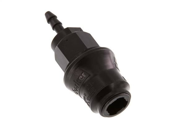 POM DN 5 Kupplungsmuffe 4 mm Schlauchpfeiler