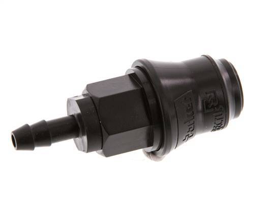 POM DN 5 Kupplungsmuffe 6 mm Schlauchpfeiler