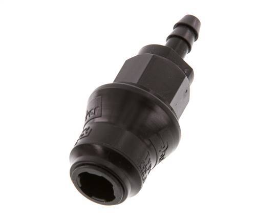 POM DN 5 Kupplungsmuffe 6 mm Schlauchpfeiler