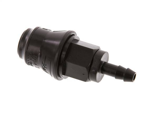POM DN 5 Kupplungsmuffe 6 mm Schlauchpfeiler