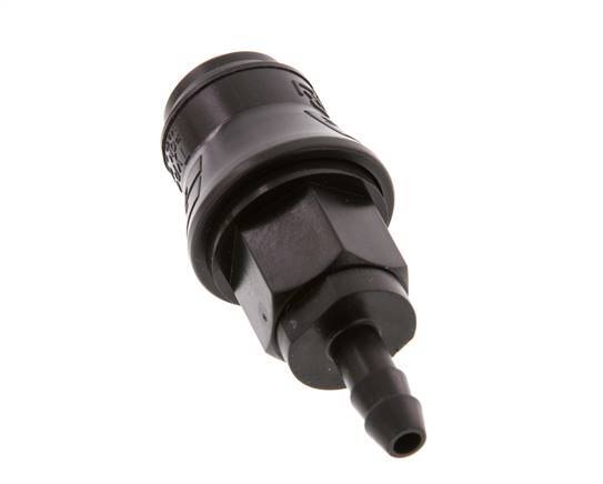 POM DN 5 Kupplungsmuffe 6 mm Schlauchpfeiler