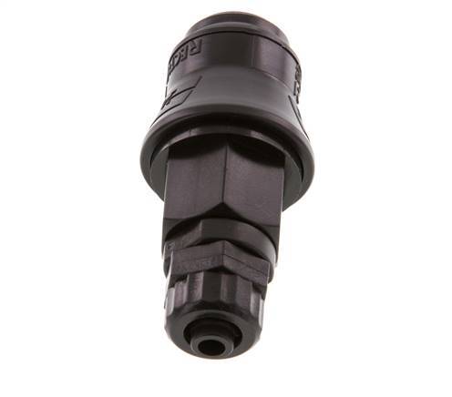 POM DN 5 Kupplungsmuffe 6x8 mm Überwurfmutter