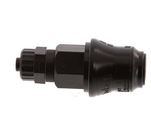 POM DN 5 Kupplungsmuffe 6x8 mm Überwurfmutter