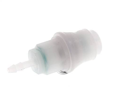 PVDF DN 5 Kupplungsmuffe 4 mm Schlauchpfeiler