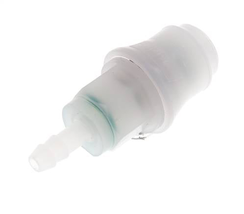 PVDF DN 5 Kupplungsmuffe 6 mm Schlauchpfeiler