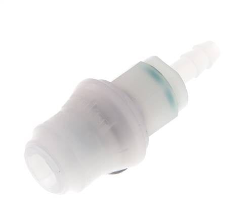 PVDF DN 5 Kupplungsmuffe 6 mm Schlauchpfeiler
