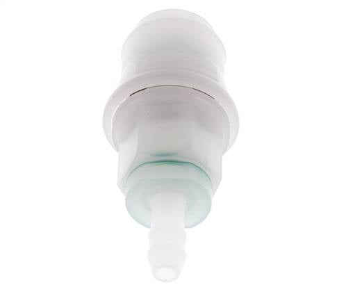 PVDF DN 5 Kupplungsmuffe 6 mm Schlauchpfeiler