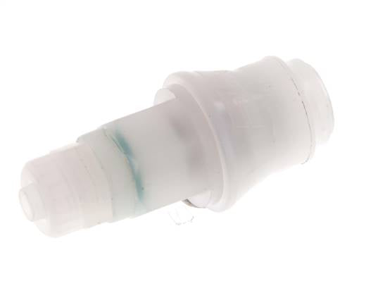 PVDF DN 5 Kupplungsmuffe 6x8 mm Überwurfmutter