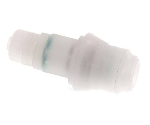 PVDF DN 5 Kupplungsmuffe 6x8 mm Überwurfmutter
