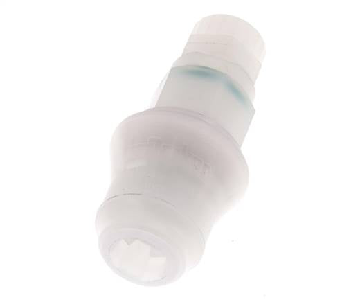 PVDF DN 5 Kupplungsmuffe 6x8 mm Überwurfmutter
