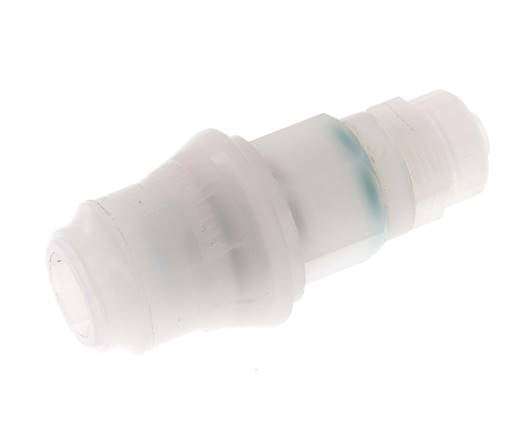 PVDF DN 5 Kupplungsmuffe 6x8 mm Überwurfmutter