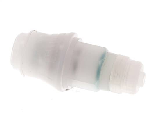 PVDF DN 5 Kupplungsmuffe 6x8 mm Überwurfmutter