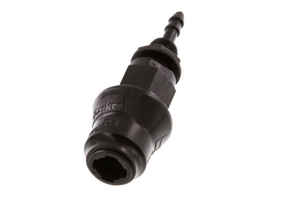 POM DN 5 Kupplungsmuffe 4 mm Schlauchsäule Bulkhead