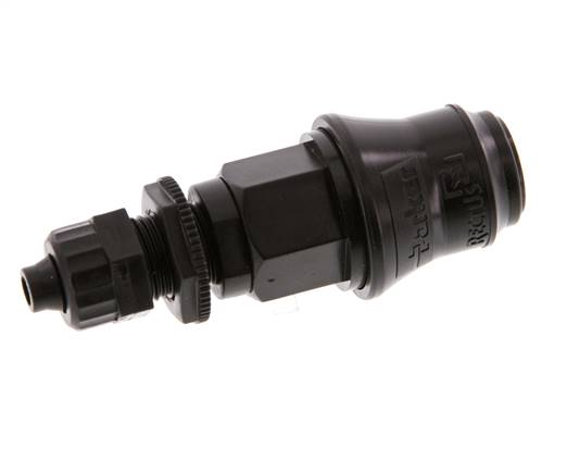 POM DN 5 Kupplungsmuffe 6x8 mm Überwurfmutter Bulkhead