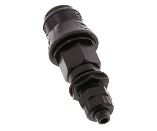 POM DN 5 Kupplungsmuffe 6x8 mm Überwurfmutter Bulkhead