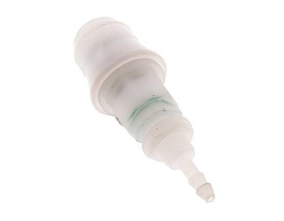 PVDF DN 5 Kupplungsmuffe 4 mm Schlauchsäule Bulkhead