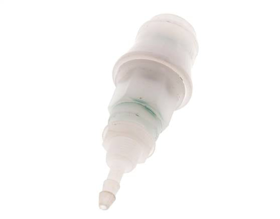 PVDF DN 5 Kupplungsmuffe 4 mm Schlauchsäule Bulkhead