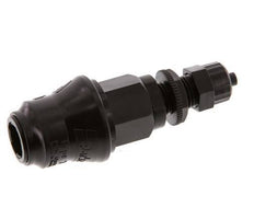 PVDF DN 5 Kupplungsmuffe 6 mm Schlauchsäule Bulkhead