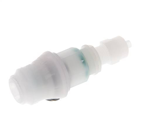 PVDF DN 5 Kupplungsmuffe 4x6 mm Überwurfmutter Bulkhead
