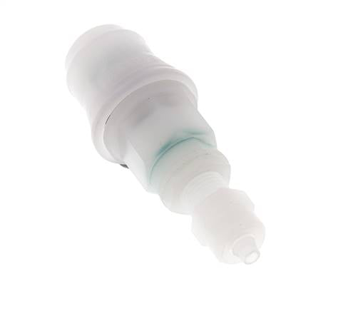 PVDF DN 5 Kupplungsmuffe 4x6 mm Überwurfmutter Bulkhead