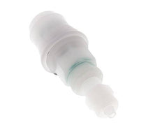 PVDF DN 5 Kupplungsmuffe 4x6 mm Überwurfmutter Bulkhead