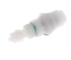 PVDF DN 5 Kupplungsmuffe 4x6 mm Überwurfmutter Bulkhead